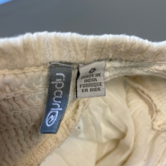 Ripcurl Carmanita 100% Cotton Halter tie embroidered white womens dress Small - Picture 9 of 10